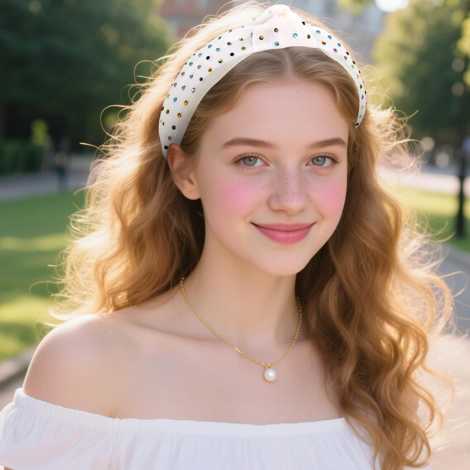 Pruadeor White Wide Headband Women'S Fashionable Knot Headband for Women Hair Accessories