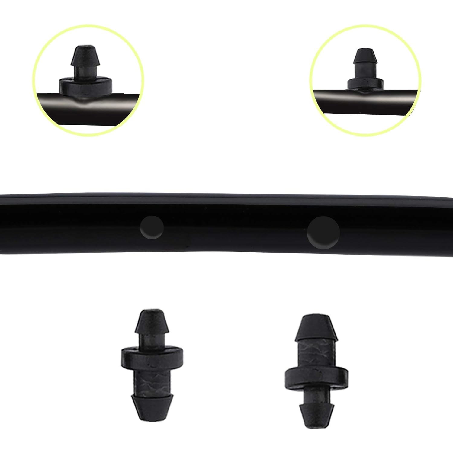 AIEX 50Pcs Drip Irrigation Plugs Drip Irrigation Tube End Closure Hole Plugs with 1Pcs Hole Punching Tool for Home Garden Hose Pipe Supplies image number 2