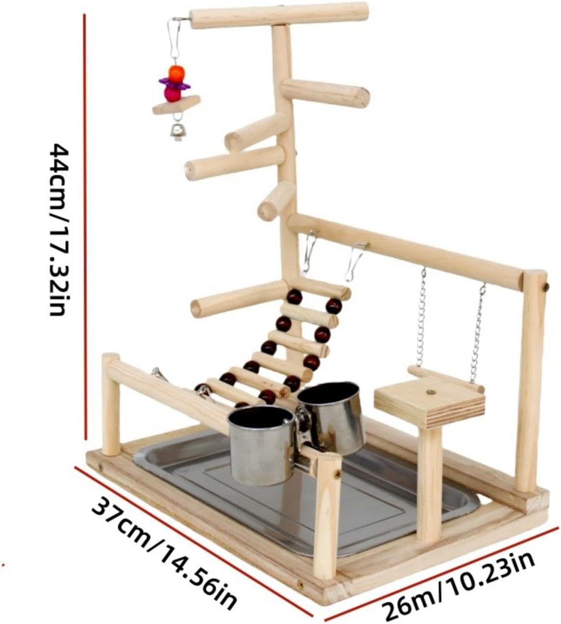 Parrot Perch Stand, Natural Wood Bird Toys, Playground Wood Perch, Bird Perches Stand, Bird Play Gym, Natural Bird Perch, Parrot Play Stand, Wooden Bird Perch, Bird Play Gym for Birds image number 5