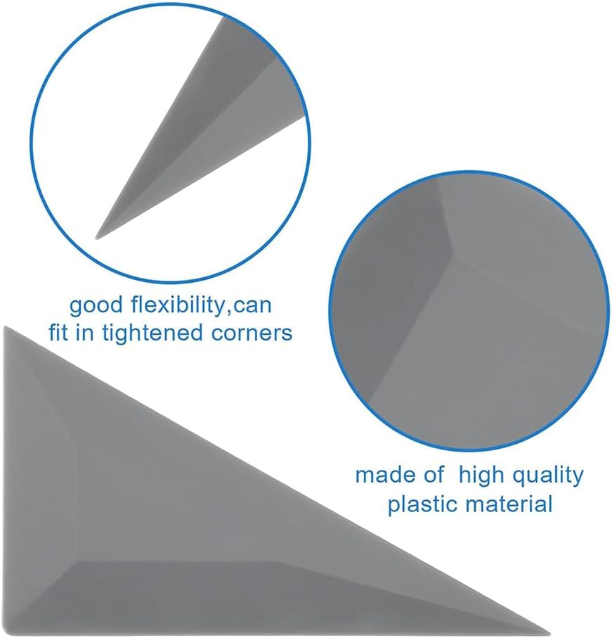 NYGHMY Window Tint Tool Kit (10 Pcs) - Triangle & Contour Squeegees, Card Scraper - Car Vinyl Wrap & Window Film Installation image number 5