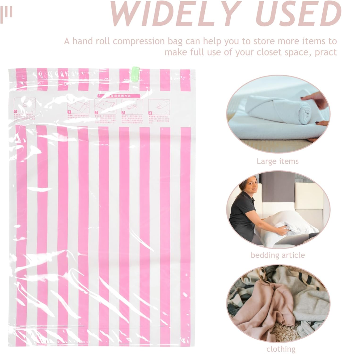 HOOTNEE 10Pcs Organize Your Bedroom Hand Vacuum Sealer Bags Travel Accessories Luggage Gear