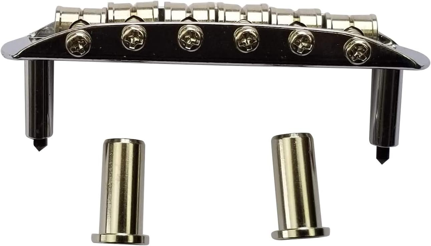 Mustang Bridge W/Large Saddles, Also Fits Fender Jaguar or Jazzmaster- Chrome image number 1