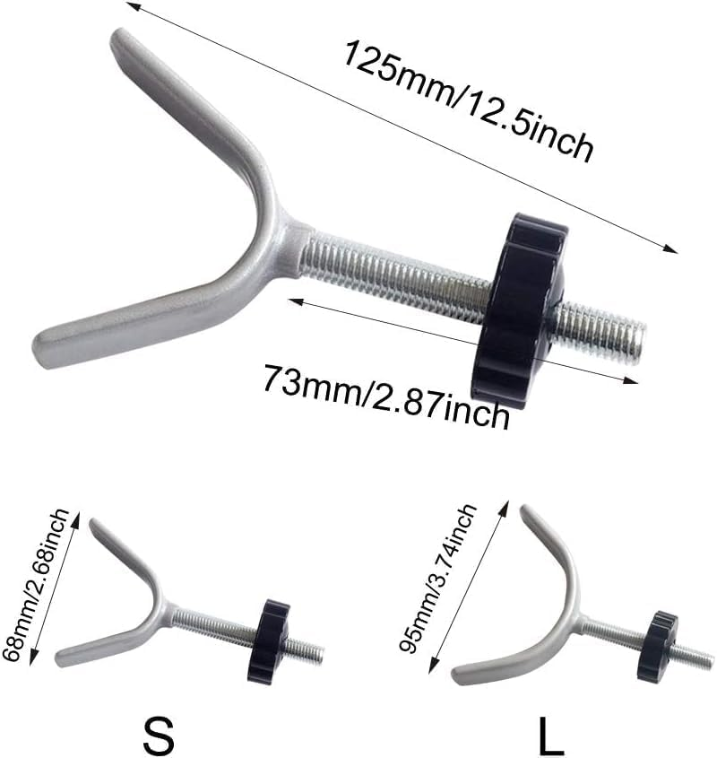 2Pcs Baby & Pet Safety Gate Banister Adapter, M10 (10Mm) Stair Banister Adapter, Extra Long Y Spindle Rods, White image number 2