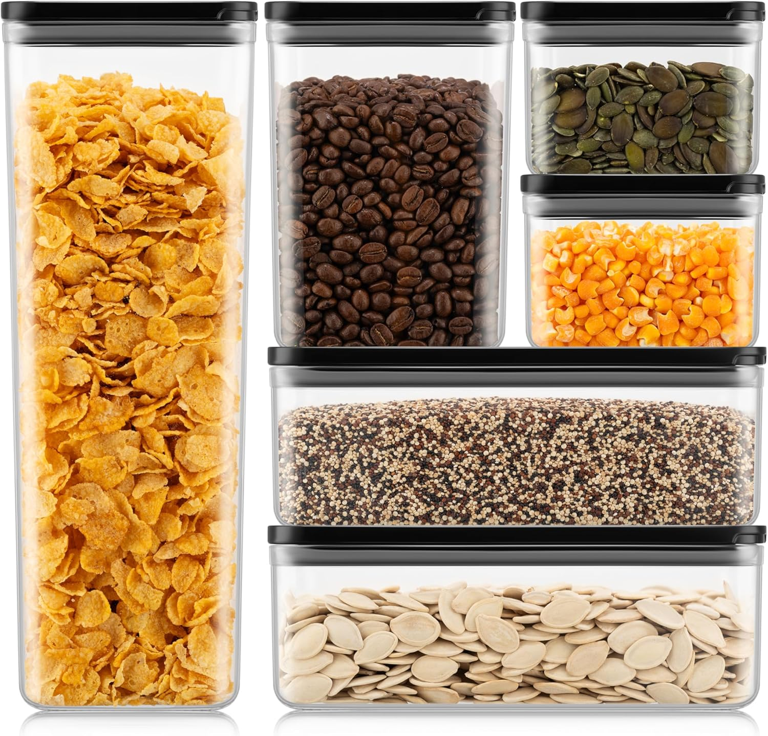 Bodum Canteen Set of 6 Jars 2 X 1 Litre / 1 X 1.2 L / 2 X 0.5 L / 1 X 2.6 L