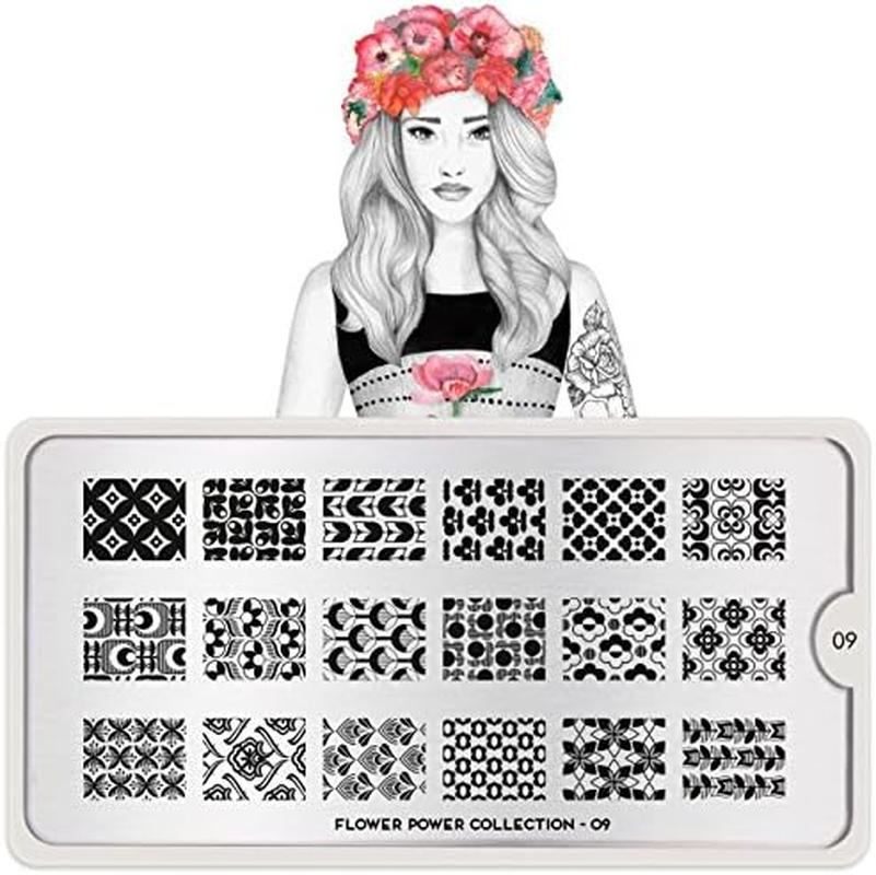 Moyou -London Stencil Flower Power Collection 09