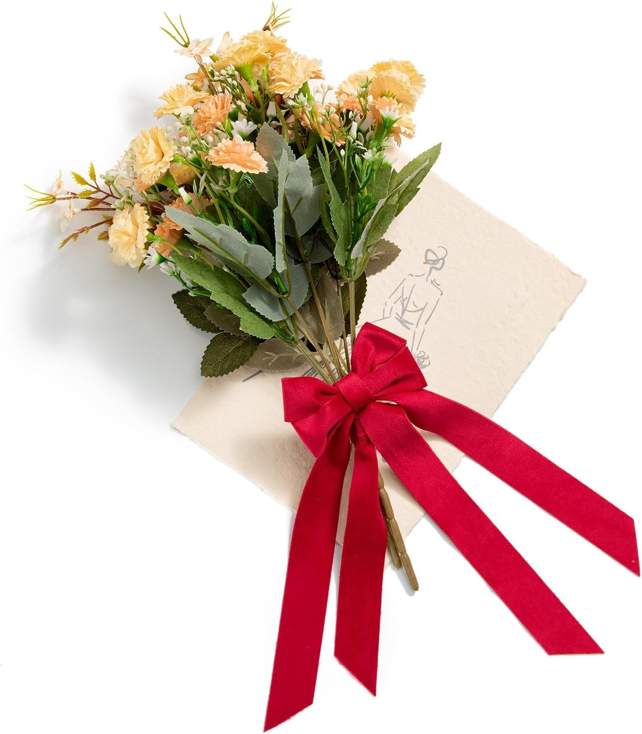 CHUQING Velvet Ribbon,Dusty Blue,1Inch Single Face Thin Velvet Ribbons for Gift Wrapping Wedding Hair Bows Choker Bouquet,10 Yards image number 1