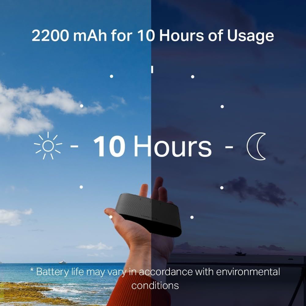 Mercusys 4G LTE Mobile Wi-Fi, 2200 Mah Battery, 4G Network, 150 Mbps Wifi Speed, SIM Card Plug & Play, Easy Setup & Use, App Control, Connect up to 10 Devices (MT110) image number 5