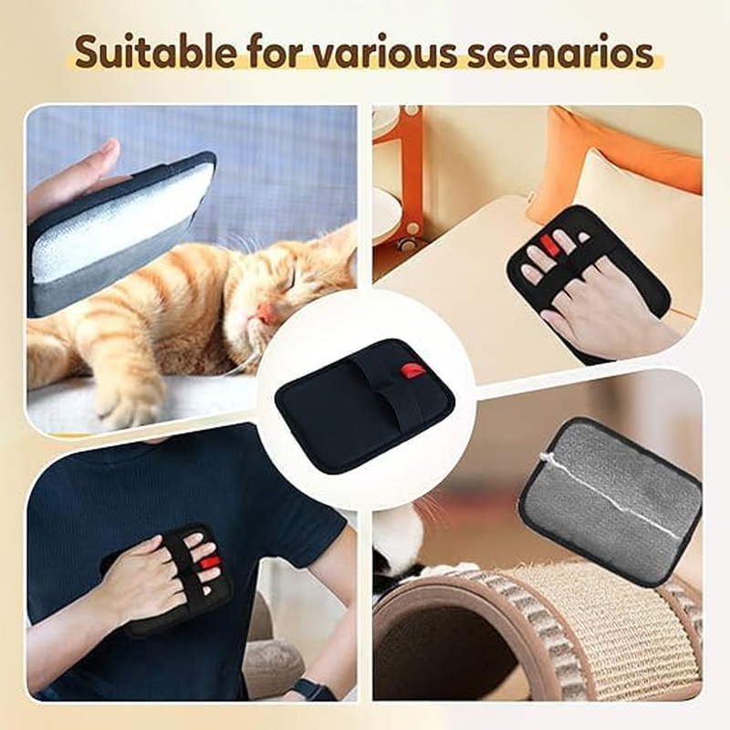 Pet Hair Remover,Electrostatic Pet Hair Remover Gloves, Reusable Electrostatic Pet Cat Dog Hair Removal Grooming Gloves Brush Tool for Couch, Furniture, Carpet, Car Seat