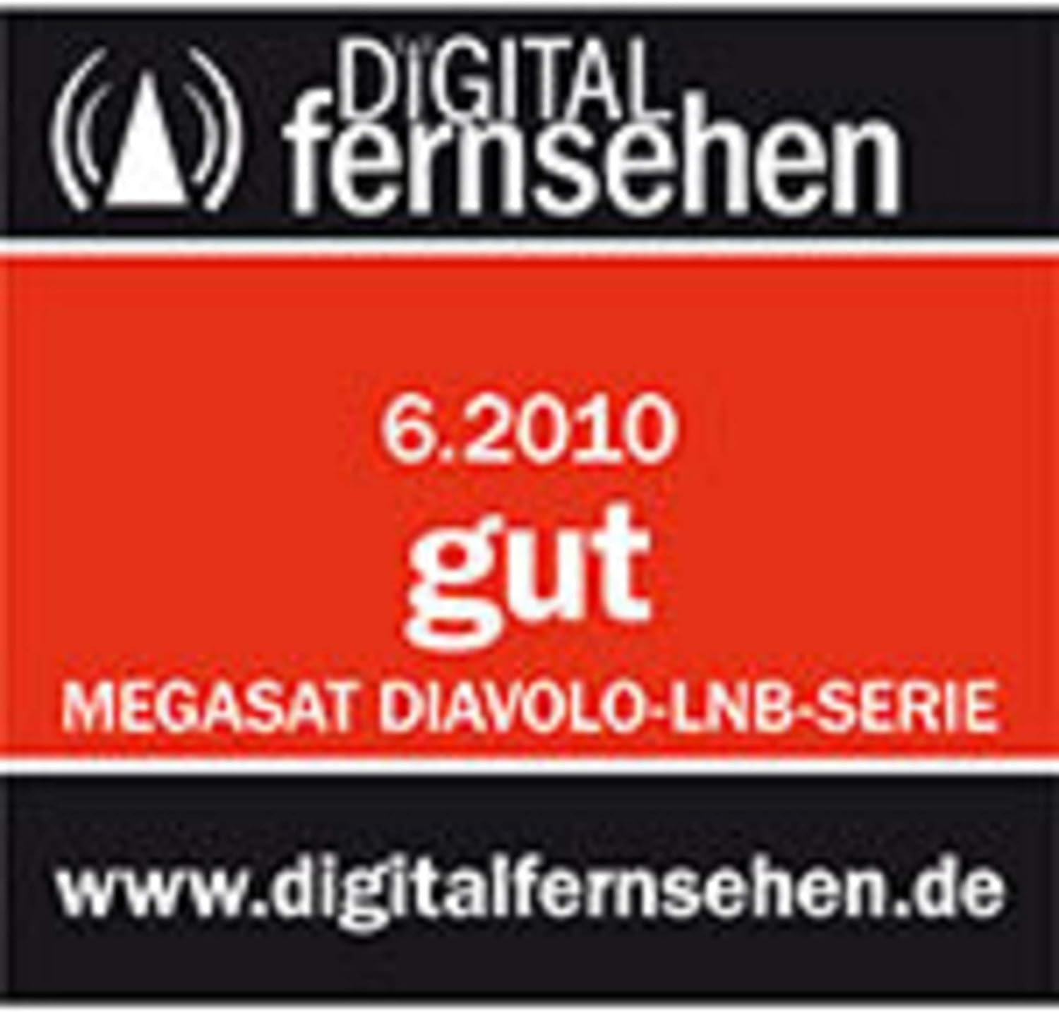 MEGASAT 0400011-SINGLE LNB Single 0.1Db Mega Solo Full HD 3D Black/Red