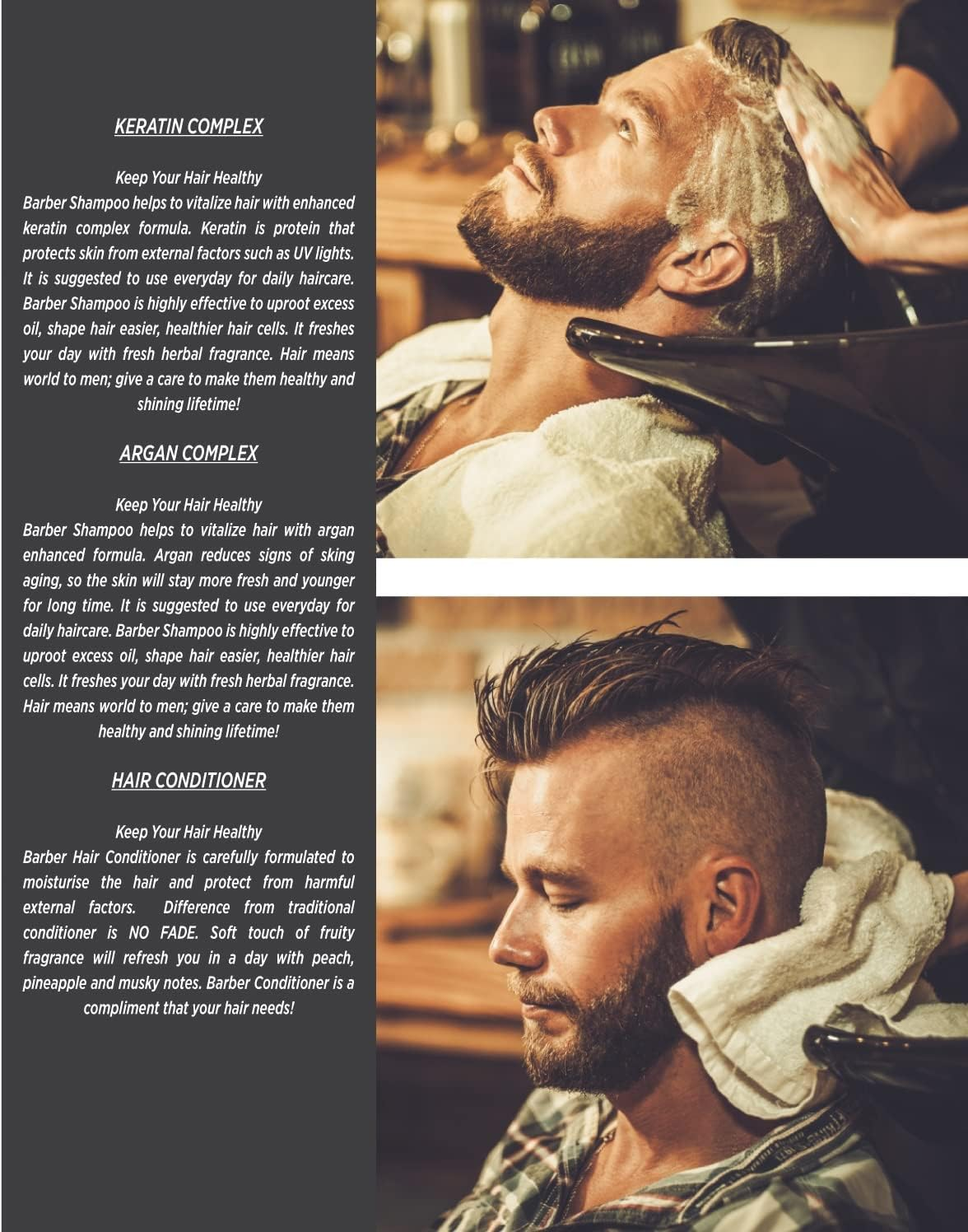 Barber Marmara Keratin Complex Shampoo 1150Ml image number 4