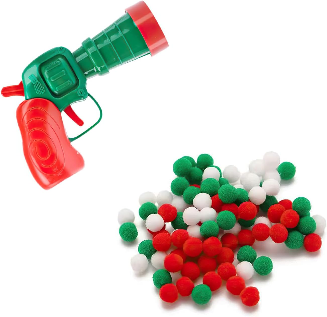 Interactive Cat Toys Cat Toy Ball Launcher Plush Ball Shooting Gun Toy Ball Shooter with 30Pcs Soft Cat Pom Pom Balls for All Pet Cat Kitten Movement Exercise Training, Chasing and Play image number 3