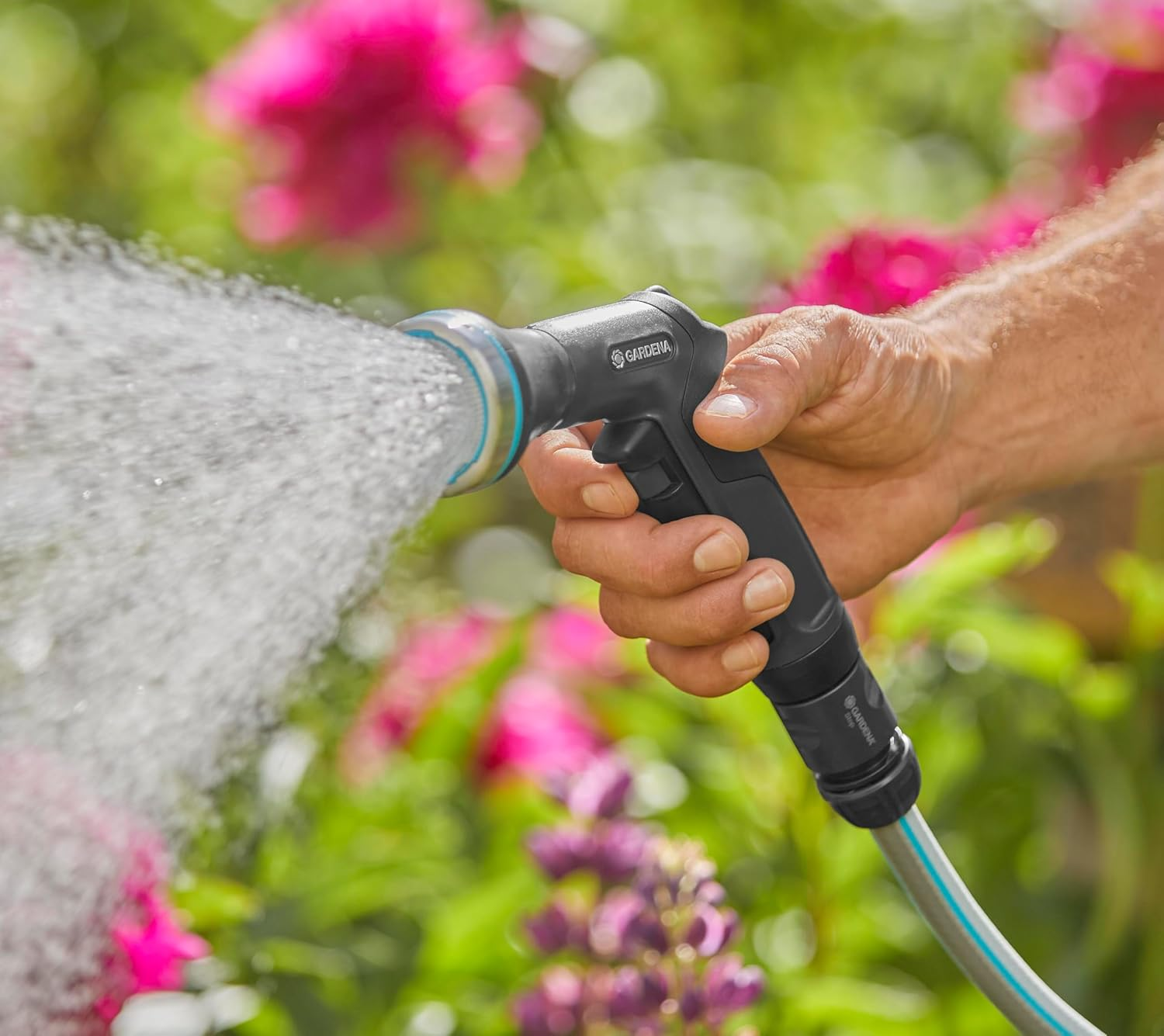 GARDENA Ecoline Water Sprayer: Garden Sprinkler for Watering Pot Plants and Beds, Sprayer, Made from Recycled Material, UV and Frost-Resistant (18910-20) image number 2