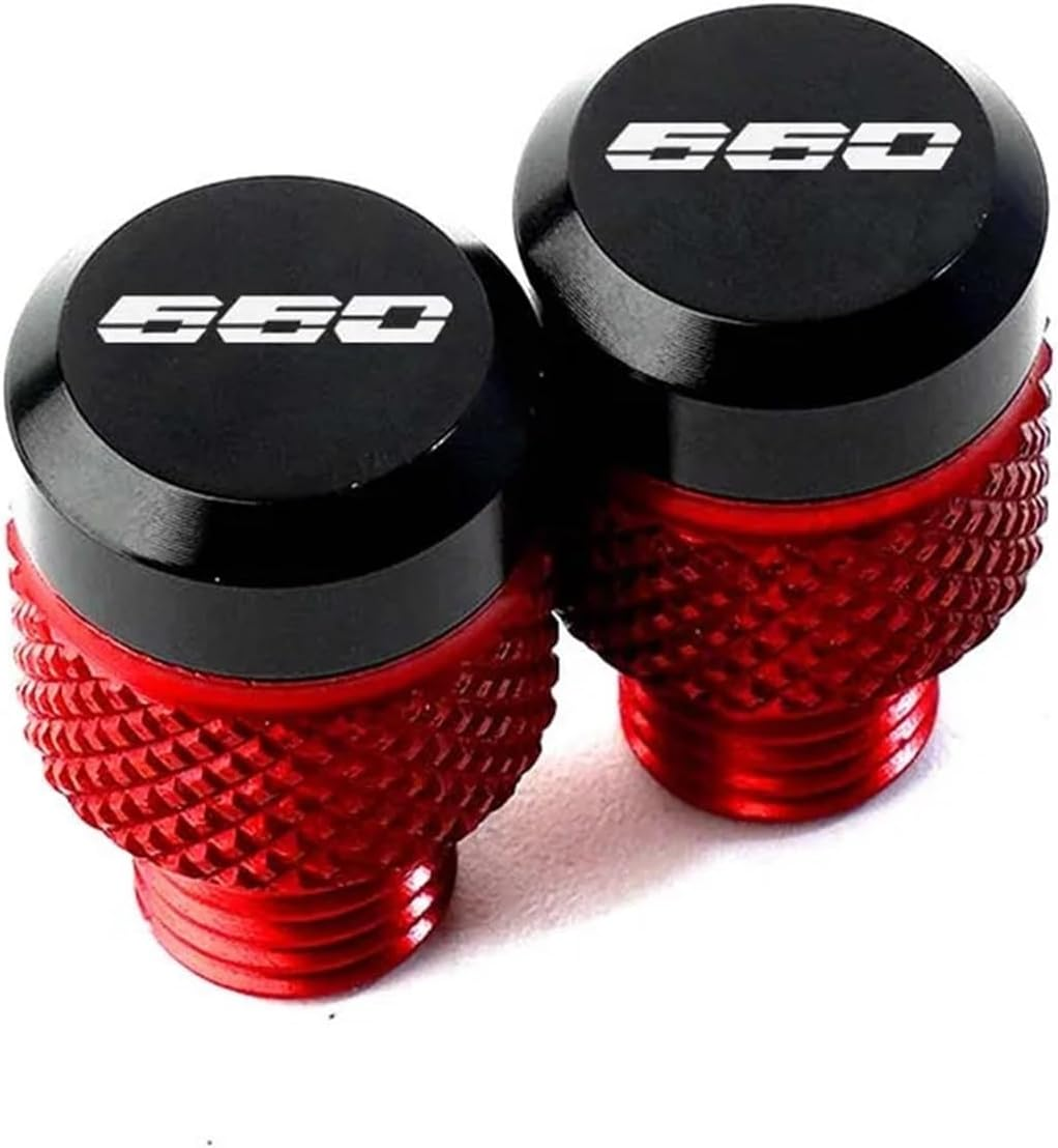Jininshengxindianzi Compatible with Triumph Trident 660 Tiger 800 900 GT Speed Triple 1050 Street Triple 675/R Motorcycle M10*1.25 CNC Mirror Hole Plugs Bolts (Color : Black-Triumph) image number 1