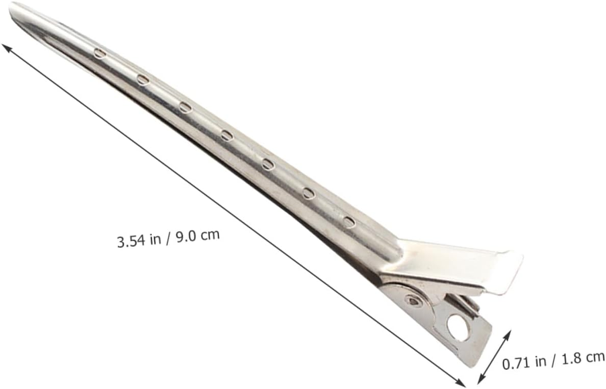 HOOTNEE 12Pcs Barber Sectioning Clips for Salon Hairdressing Hair Clips for Styling Cutting and Coloring Hair with Strong Grip image number 3