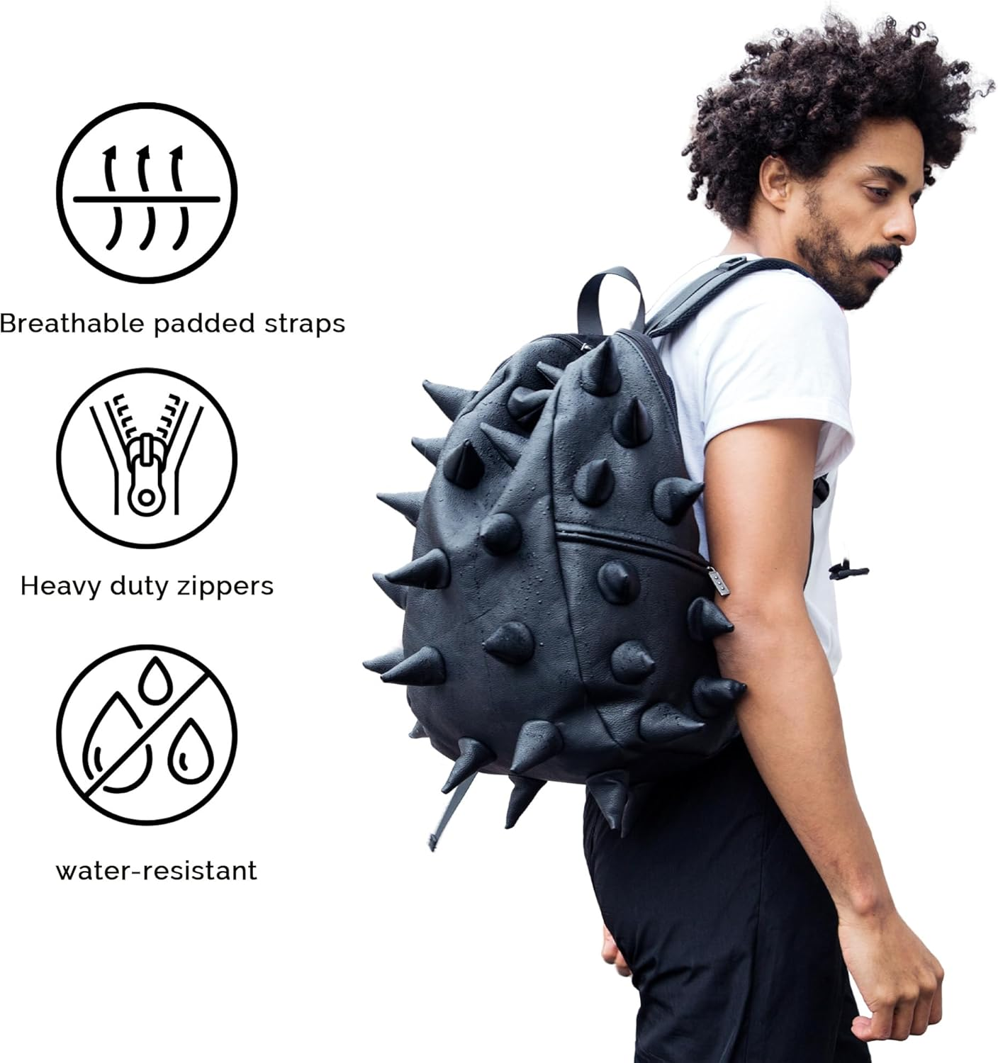 Madpax Spike Backpack - Fun Backpack for Kids - School Bag and Sports Bag image number 2
