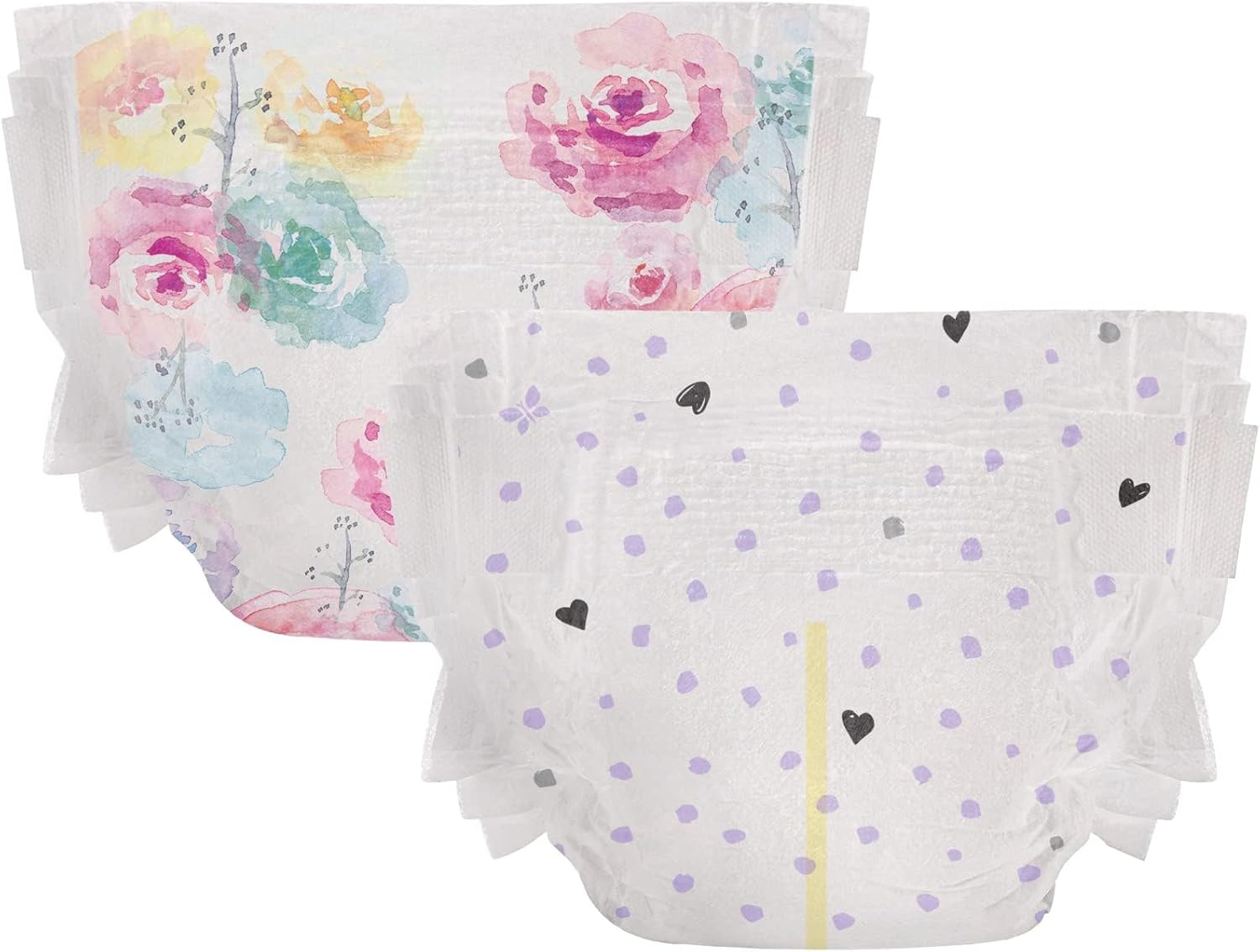 The Honest Company Club Box Diapers with Trueabsorb Technology, Painted Feathers & Bunnies, Size 2, 76 Count image number 6