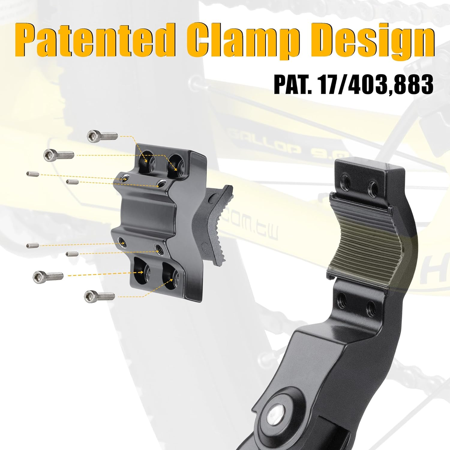 Cyclingdeal Adjustable Bicycle Kickstand Rear Mount Type - for Mountain Bikes MTB & 700C Road Hybrid Bikes 24&rdquo; to 29&rdquo; or 16" to 20" Kids Bikes - Premium Quality Aluminium Alloy with New Clamp Design image number 1