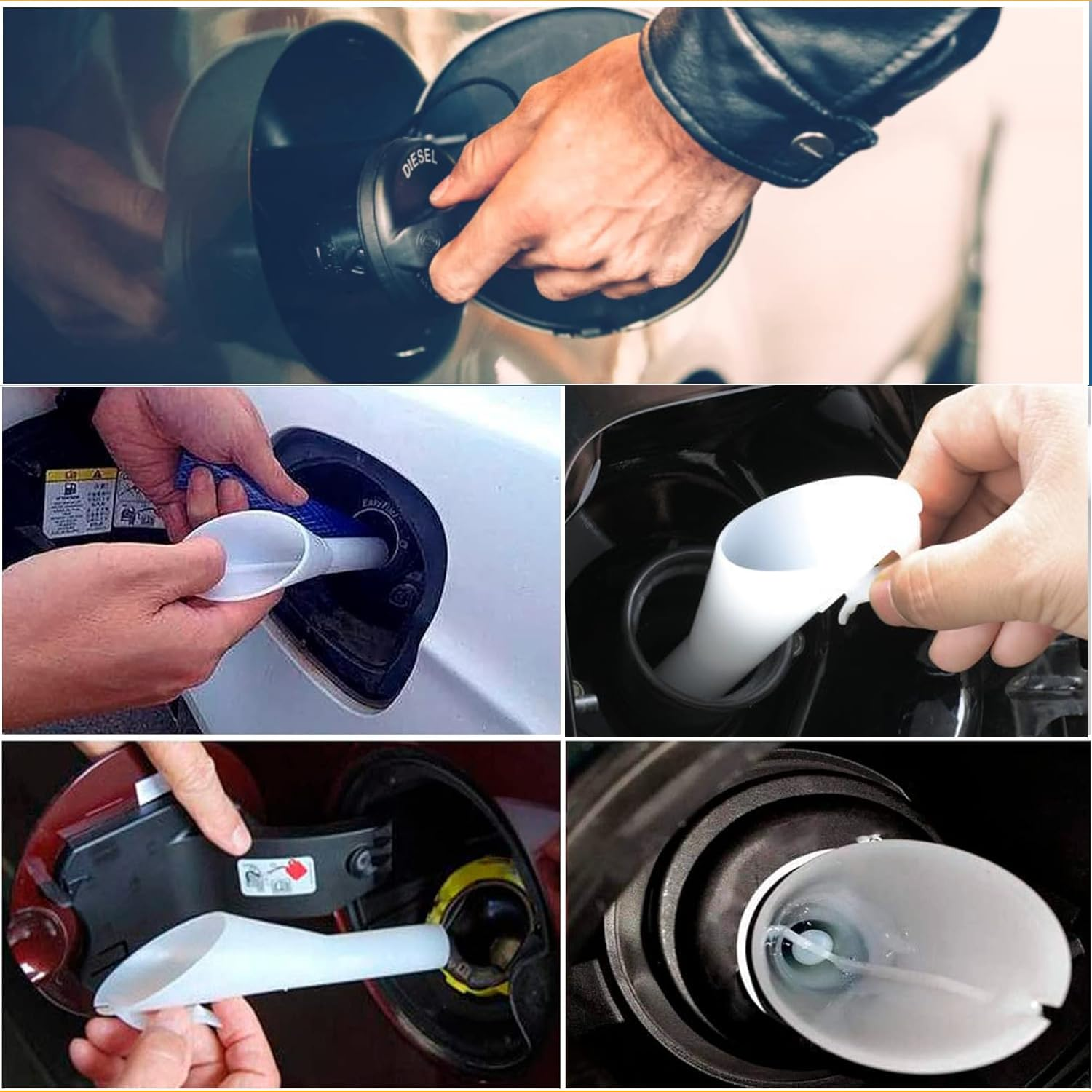 Ford 8U5Z-17B068-B Fuel Filler Funnel Oil Tool for F150, F16, Edge, Taurus, Explorer, MKC, MKX, MKZ, Lincoln image number 3