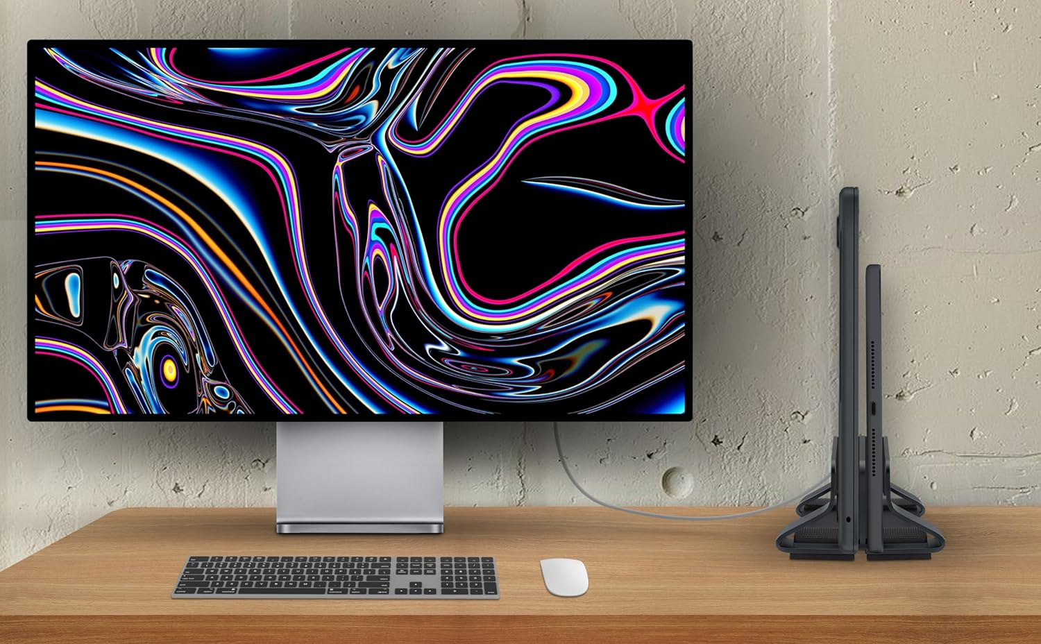 Aluminum Dual Vertical Laptop Stand Dock Holder, Supports 2 Devices, Adjustable Slot Width 12-36Mm, Space-Saving Upright Storage for Macbook and Laptops image number 6