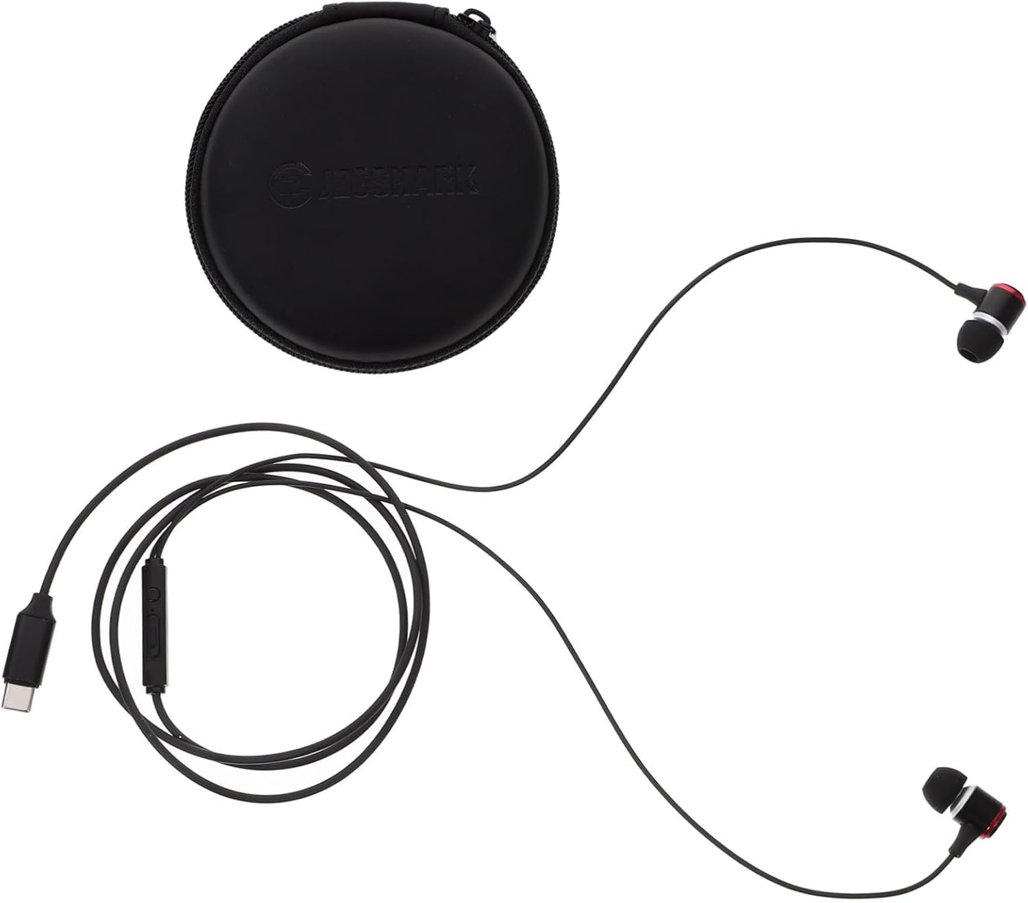 LOORGVEL Type-C In-Ear Earphones with Mic Wired Usb-C Headphones Bass Control Earbud Headsets for Music and Sports Compatible with Smartphones and Laptops image number 3