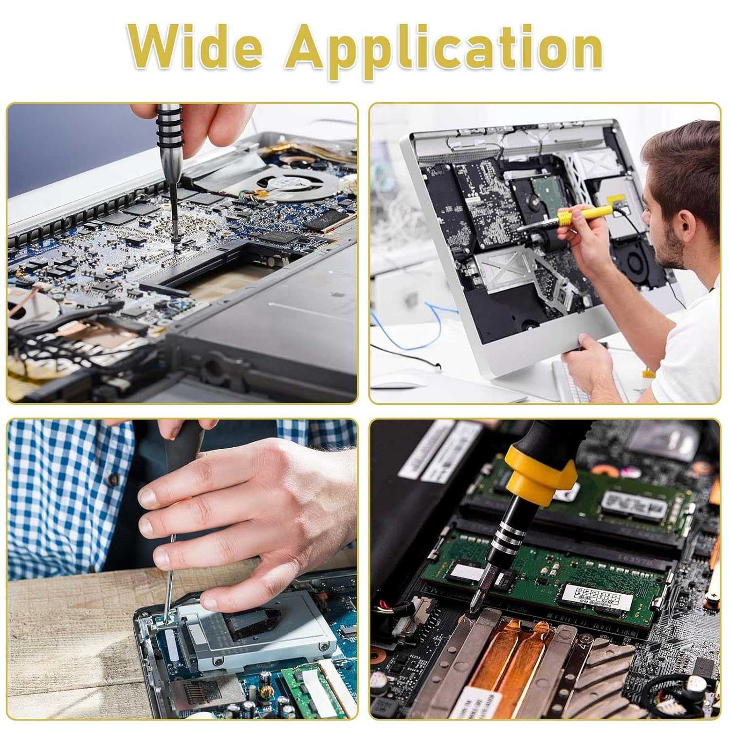 600Pcs Laptop Screws Black Carbon Steel Fasteners Flat Head Machine Screw M2 M2.5 M3 Notebook Computer Screws Kit for SSD HDD Hard Drive Mounting Electronic Repair Screws image number 1