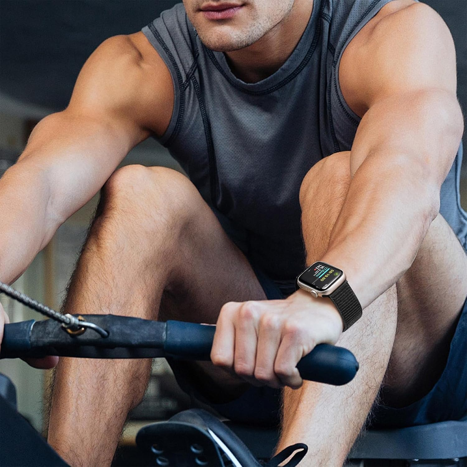 Maledan Magnetic Clasp Nylon Bands for Apple Watch Band 38Mm 40Mm 41Mm 42Mm 44Mm 45Mm 49Mm 46Mm Women Men, Adjustable Soft Breathable Sport Loops for Iwatch Series 10 9 8 7 6 5 4 3 2 1 SE Ultra 2 image number 3