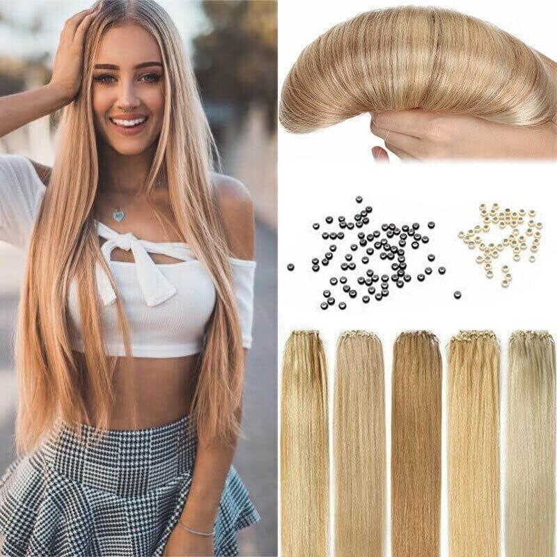 Hair Extension Micro Rings Beads 200 Silicone Lined Microbeads 5Mm X 3Mm Links&ndash; Versatile Color Range for Natural Look image number 6