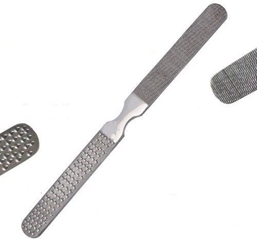 DMX INTL Stainless Steel Foot File Double Sided Pedicure Rasp Dead Hard Dry Cracked Skin Callus Remover Scraper Scrubber Foot Care Tool (2) image number 4