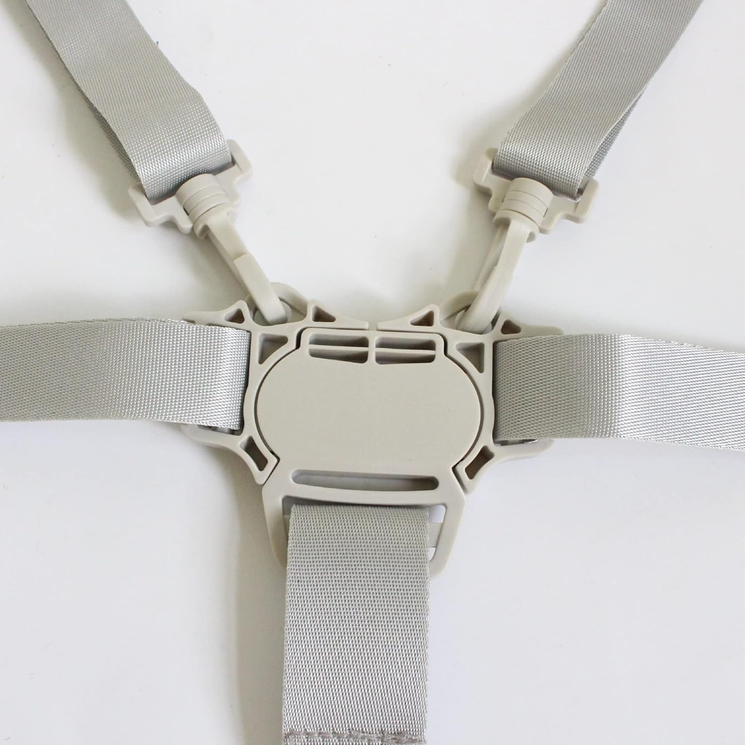 High Chair Straps, Replacement Harness Straps for Most 5 Point High Chairs (Grey Buckle) image number 3