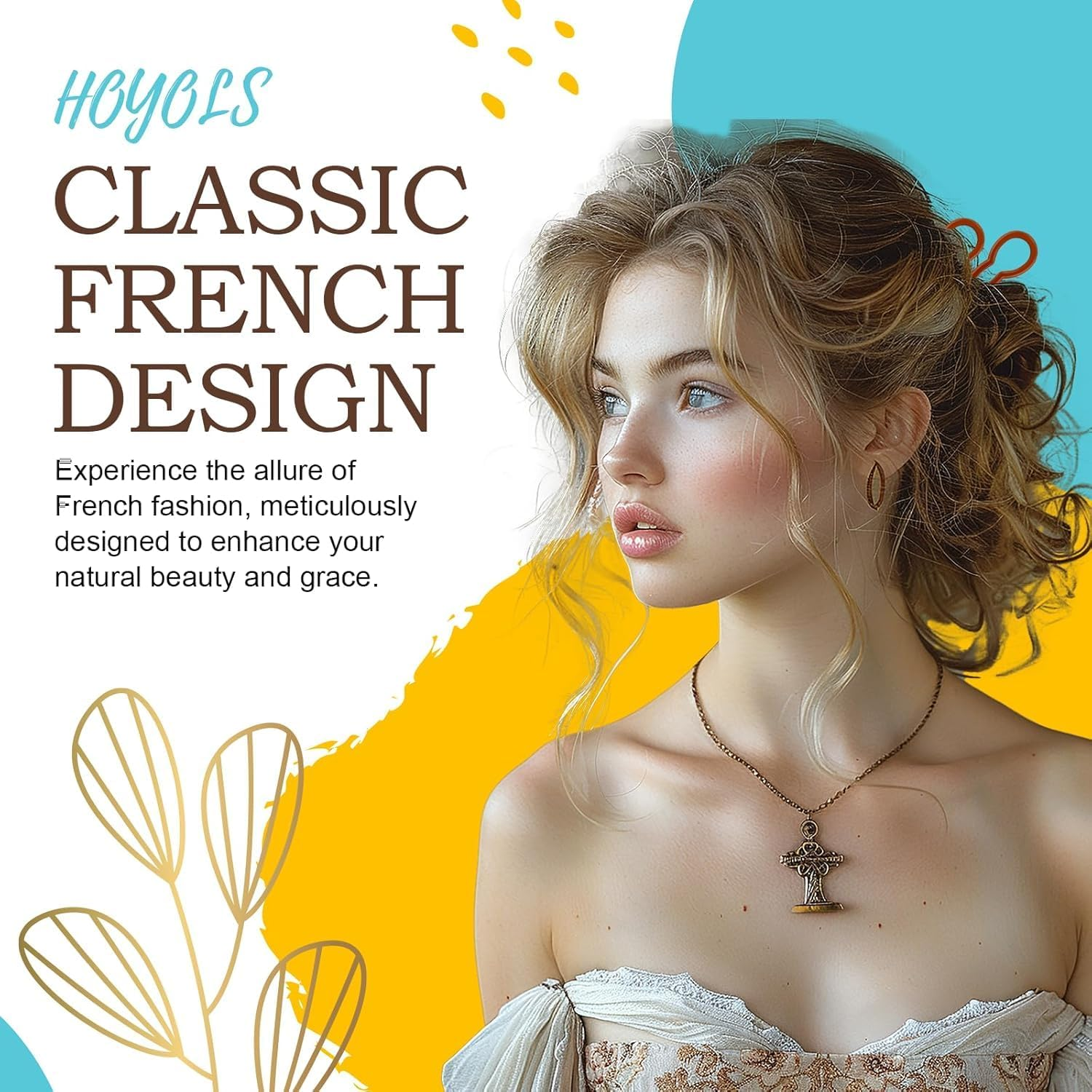 HOYOLS 12 PCS Brown French Hair Pins for Women, 3.5 Inch U Shaped Hair Sticks for Chignon Buns, French Twist Fork Pins Clips, Hairpins for Styling & Updos Hair Accessories - Black image number 6