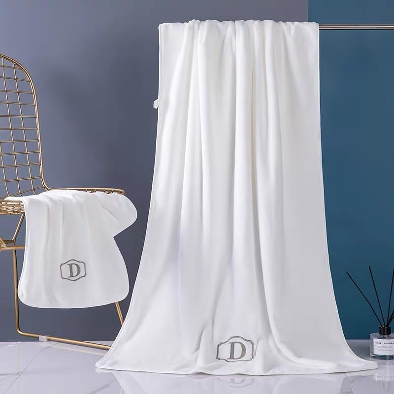 KKAERDIYA Microfiber Towel 90X160 Cm 2 PCS Bath Towel Microfiber Soft, Durable and Light Weight (35 * 75+80 * 150-GY)