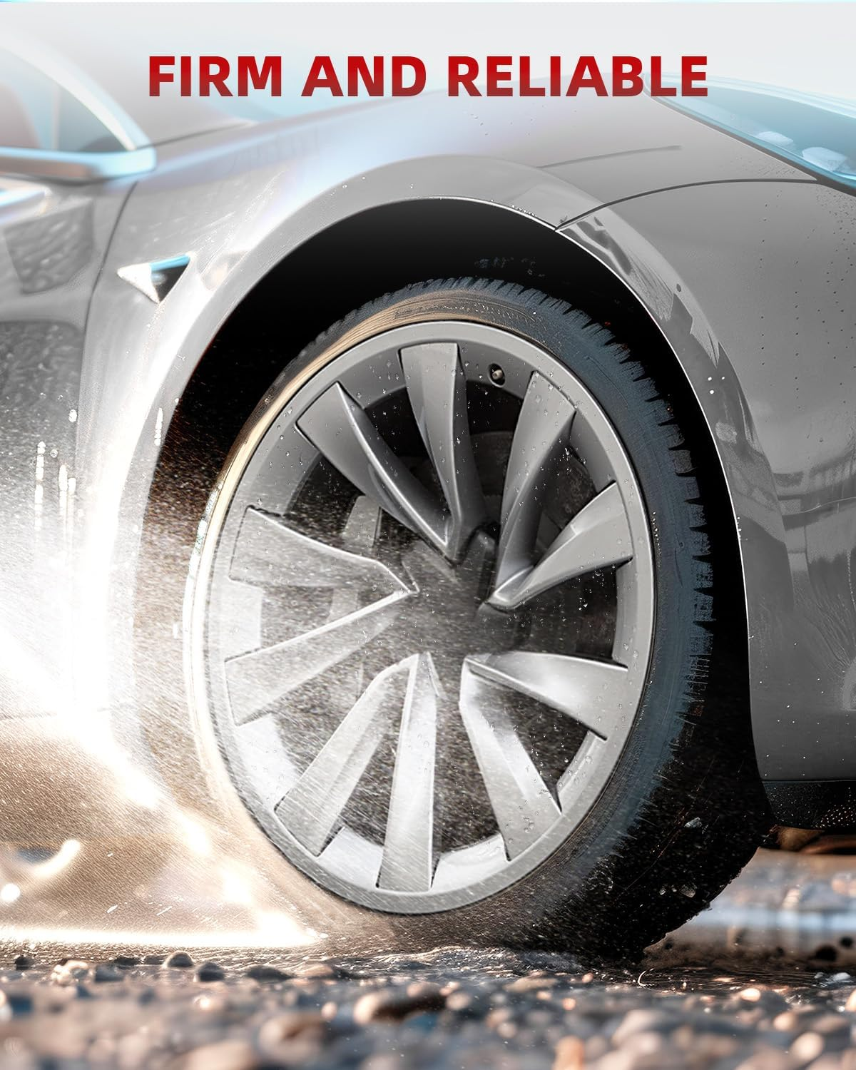 EVOOOR Model Y All-In-One Wheel Rim Protector for Tesla Model Y Juniper 20" Helix Wheel- Strips for Curb Rash Prevention Wheel Rim Protector Easy to Install (Sliver,4Pcs) image number 7