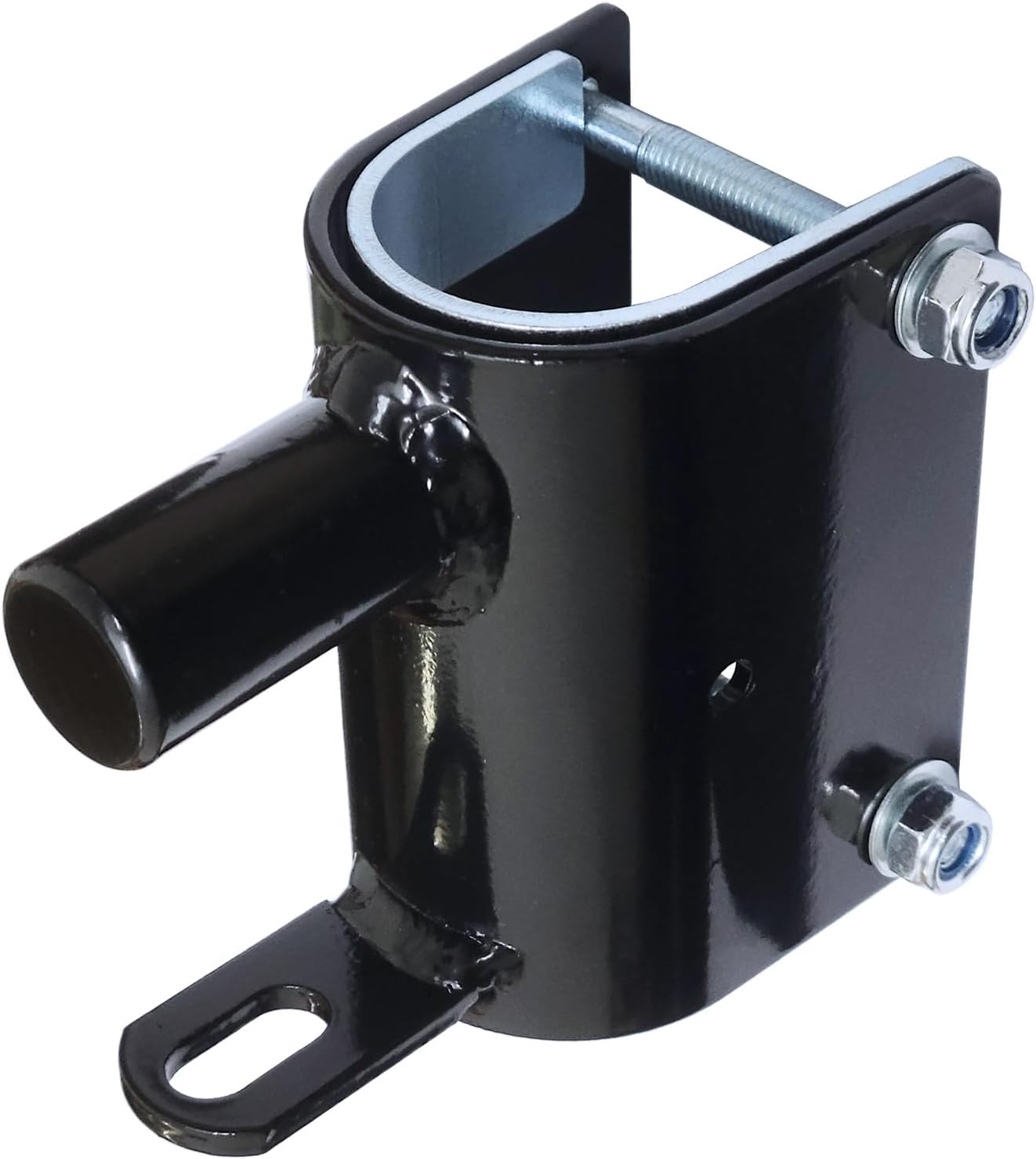 2 Way Farm Gate Latch for Metal Gates Livestock Cattle Gate Latches Hardware Use for Horse Corrals Ranches Etc. (1, Black) image number 2