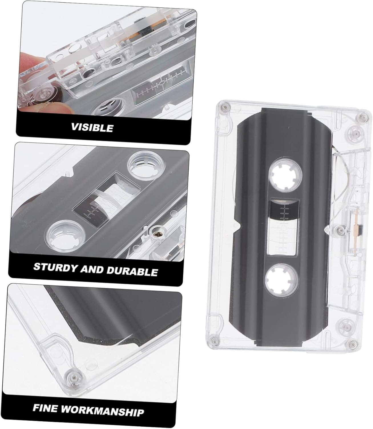 Jojofuny 20Pcs Blank Cassette Tapes for Audio Recording Vintage Music Storage Easy to Use Fun Retro Design for Creative Projects image number 1