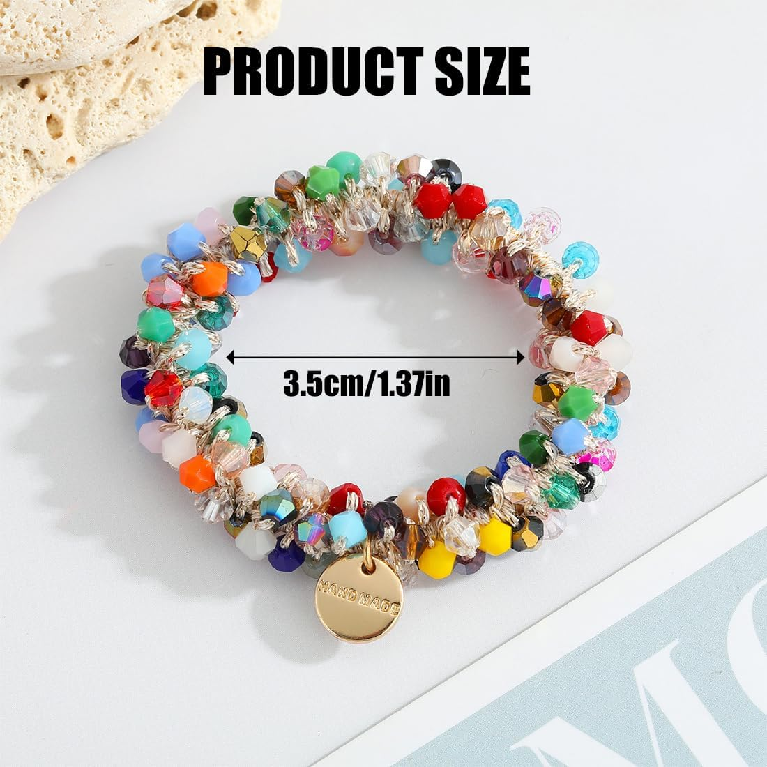 EYVRPAU Pack of 3 Hair Bobbles with Pearls Elastic Stretchy Hair Accessories for Women and Girls image number 2