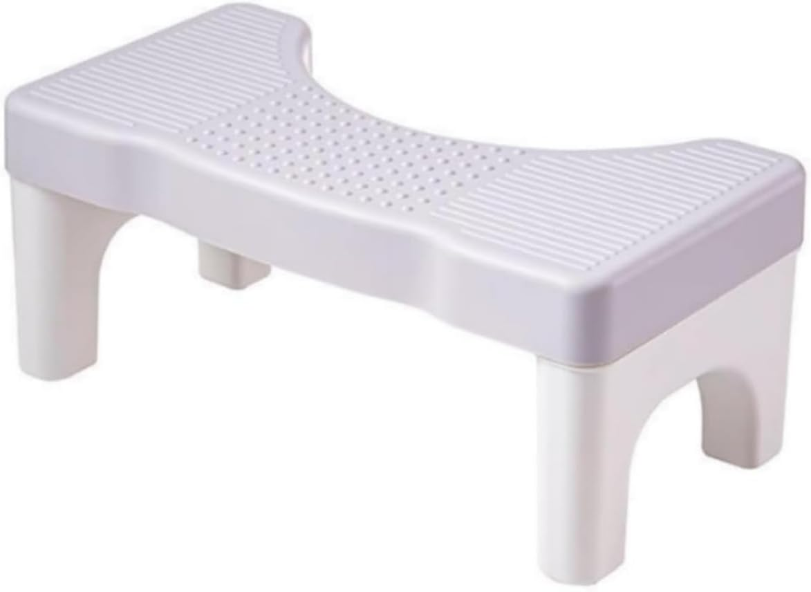 1 PCS Non-Slip Poop Stool for Bathroom,Toilet Stool Poop Stool for Adults,Seniors,Portable PP Toilet Stool Poop,Sturdy PP Toilet Step Stool for Easy to Wash image number 4