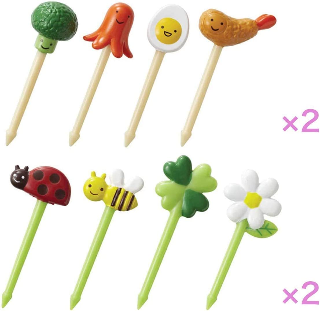 Torune Mama'S Assist Food Picks Bento Lunch 8 Pieces 2 Pack Set image number 1