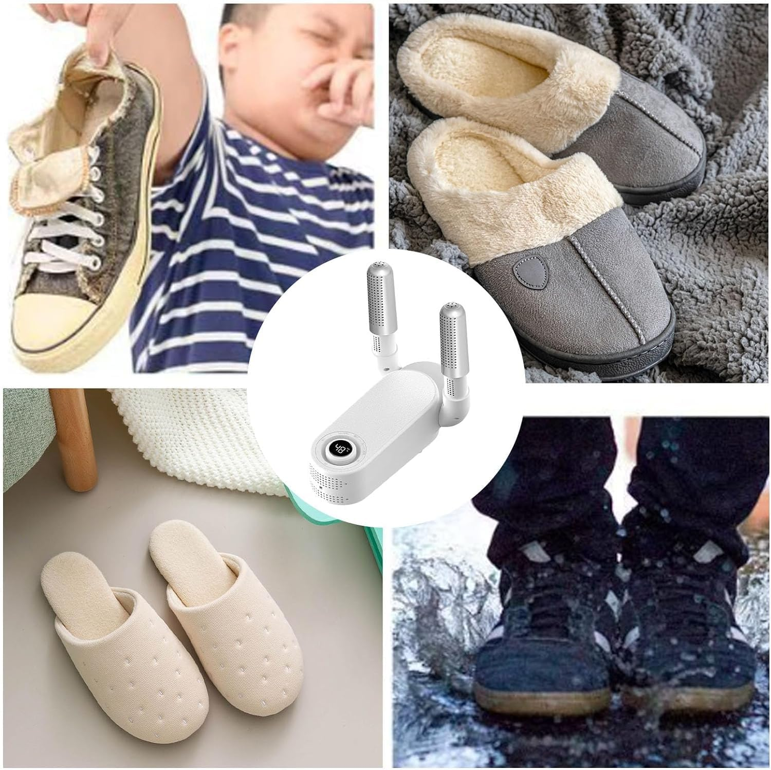 Shoe Dryer, Intelligent Electric Boot Dryer Machine, Safeguards Your Shoes with Single Key Drying, Constant Temperature Shoes Drying Tool for Winter Boots, Socks, Work Boots, Sports Shoes, and Gloves. image number 1