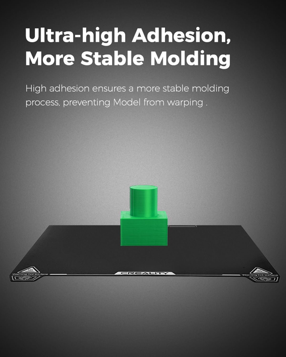 3D Printer Build Plate for K2 plus 3D Printer, 370X370Mm Epoxy Resin Surface Magnetic Flexible Removable Spring Steel 3D Printer Bed(Without Magnetic Base) image number 5