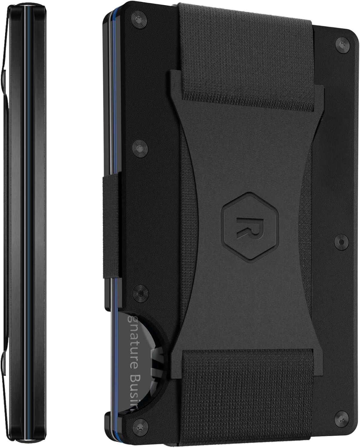 Ridge Wallet - Royal Black: Cash Strap