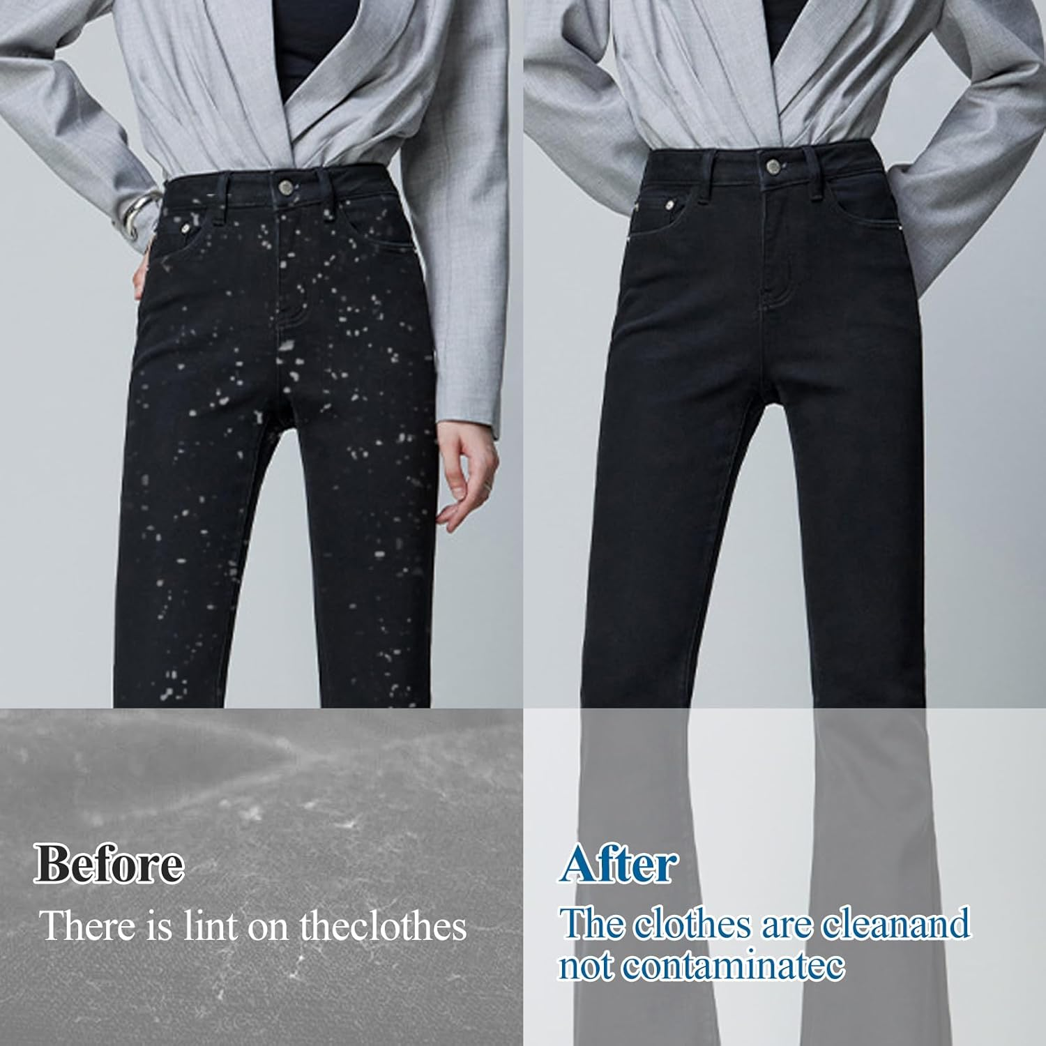 Ruaizel 4Pcs WH01X35719 Lint Filter, Reusable Washing Machine Lint Filter for GE Profile Washer Dryer Combo, Dryer Lint Filter Replacement for Models PFQ97HSPVDS (Black) image number 2