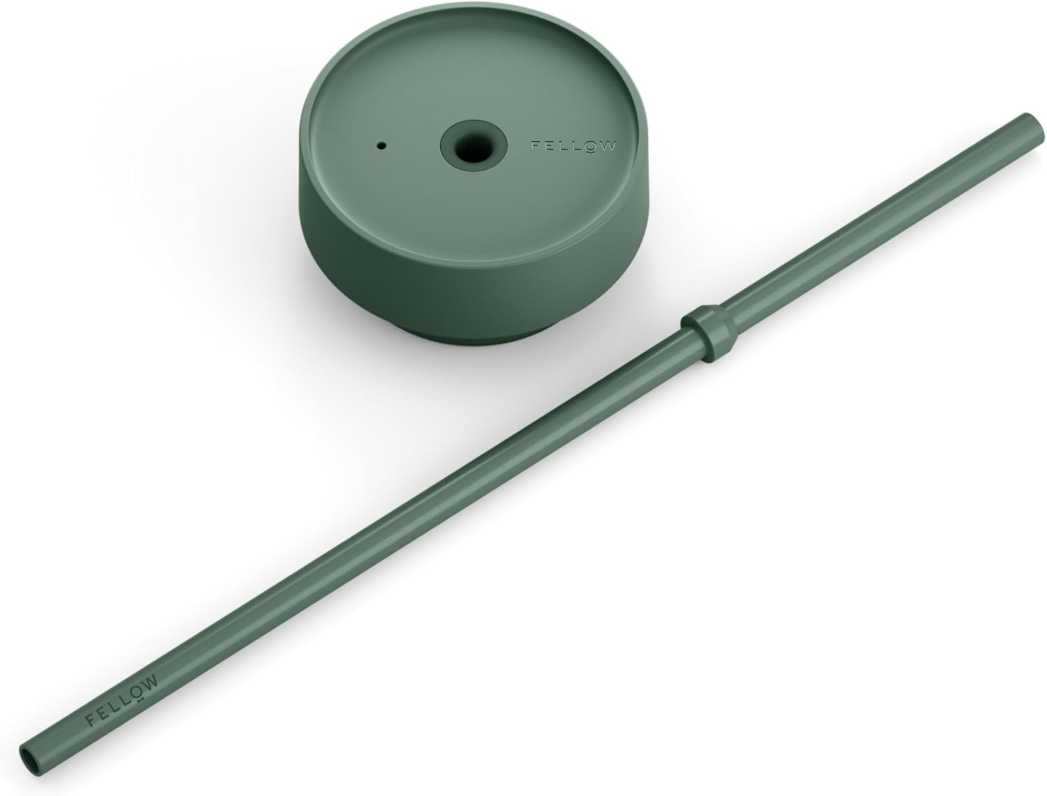 Fellow 20 Oz Carter Cold Water Bottle for Water, Iced Tea, Coffee, Smoothies, Iced Coffee & More - Stainless Steel Vacuum-Insulated Iced Coffee Tumbler with Spill Resistant Lid and Straw - Smoke Green - Peri Twinkle image number 6