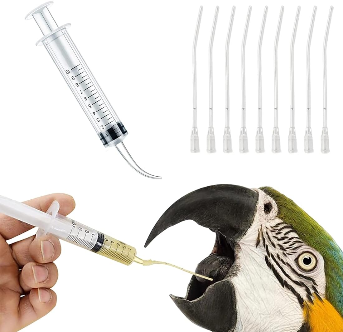 2 Pieces Feeding Tubes for Young Birds, Includes 10 Hose Connectors, Feeder Container, Manual Feeding Tool, Suitable for Young Birds and Parrots, Easy to Clean image number 4