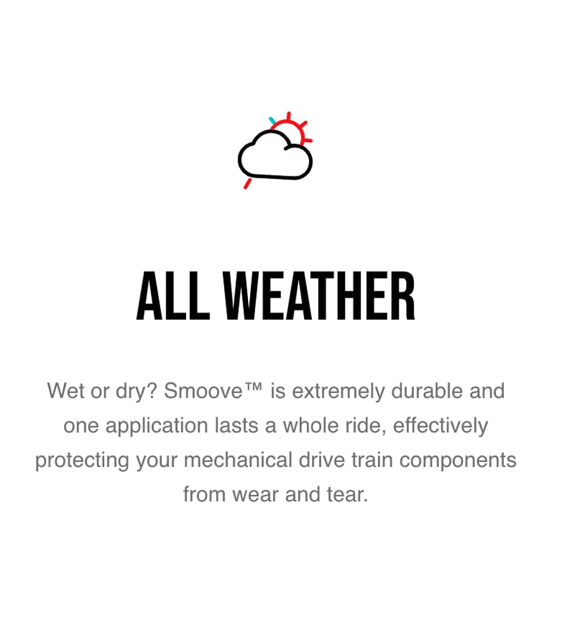 SMOOVE Universal Chain Lube Ultimate Bicycle Chain Lubricant for Mountain, Road, Gravel, and Cyclocross Bikes Is Long-Lasting and Durable. Now with Patented Luberetta Applicator Nozzle. image number 3