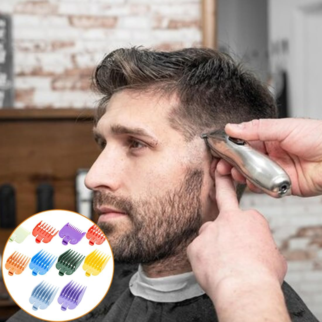 IKOPFLN Professional Hair Trimmer, Beard Trimmer, Precision Trimmer, Hair Trimmer, Set of 10 image number 5