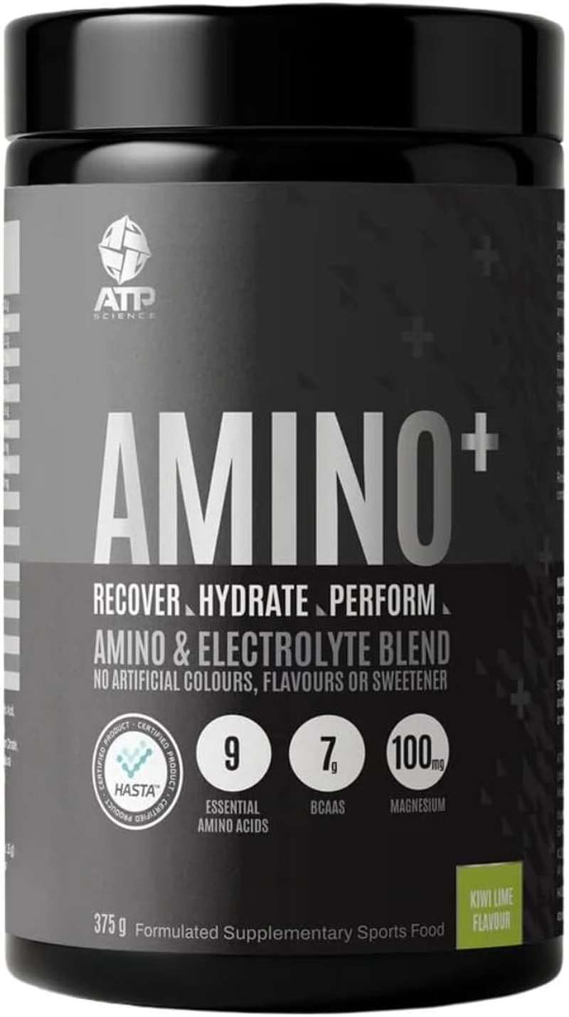 ATP Science Amino Plus, Essential Amino Acids, Electrolytes & BCAA Blend, Formulated for Active Lifestyles & Hydration Support, Kiwi Lime Flavour, 375G image number 3