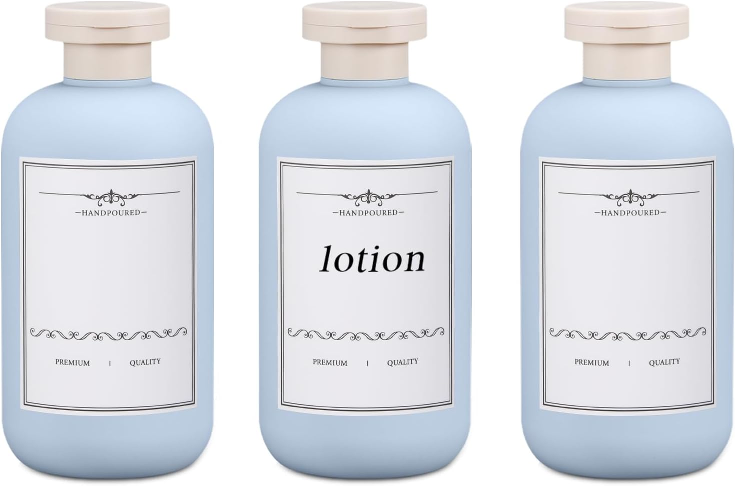 UMETASS Travel Shampoo Bottle, Empty Plastic Squeeze Bottles 10Oz with Flip Cap, Lotion Container for Tavel Size Shampoo and Conditioner