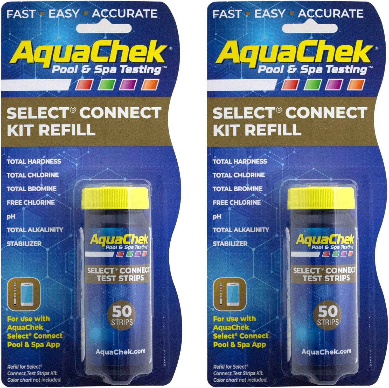 Aquachek 541640-02 Select 7-In-1 Test Strip Refills (2 Pack)