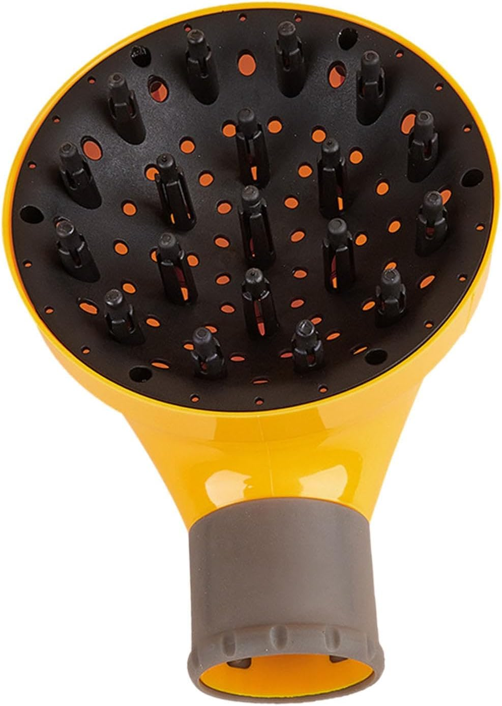 TENOL Dryer Diffuser Hairs Blower Dryer Diffuser Easy to Attach Salon Tool, Yellow