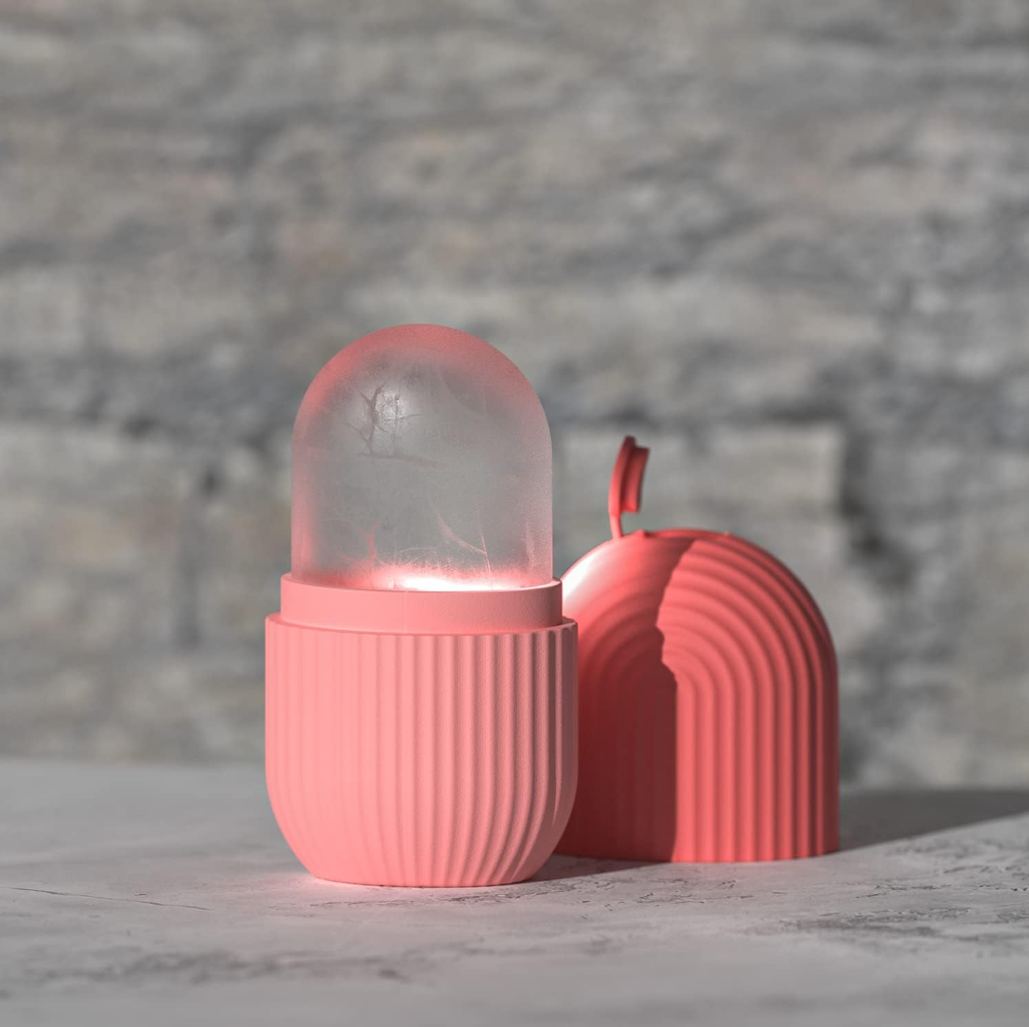 Ice Roller for Face, Ice Cube Facial Roller Massager, Reusable Silicone Face/Neck Ice Mold for Skin Care, Reduce Migraine Pain, De-Puff Eye Bags